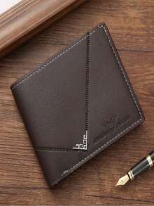 1/3pcs Men's Wallet,Men's Wallet,Men Wallet,Men Gifts,Wallets For Man, Lightweight Luxury Business PU Short Wallets With Large Capacity Multi Card Slots And Coin Pocket Portable Document Holder With Transparent Photo Slot Slim Minimalist Bifold Design Ideal Gift For Father's Day Birthday Stylish Soft Wallet For Young Men And Couples(Average Code 1PC Color Random) - Multicolor - View 5