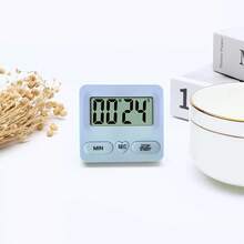 1pc Large Screen Digital Kitchen Timer, Multi-Color Options (Black, White, Blue, Pink, Yellow), Minute/Second Dual Countdown Alarm Clock, Baking, Cooking, Fitness, Learning, Time Management Tool, Heart-Shaped Button, Portable & Minimalist Design - Multicolor - View 12