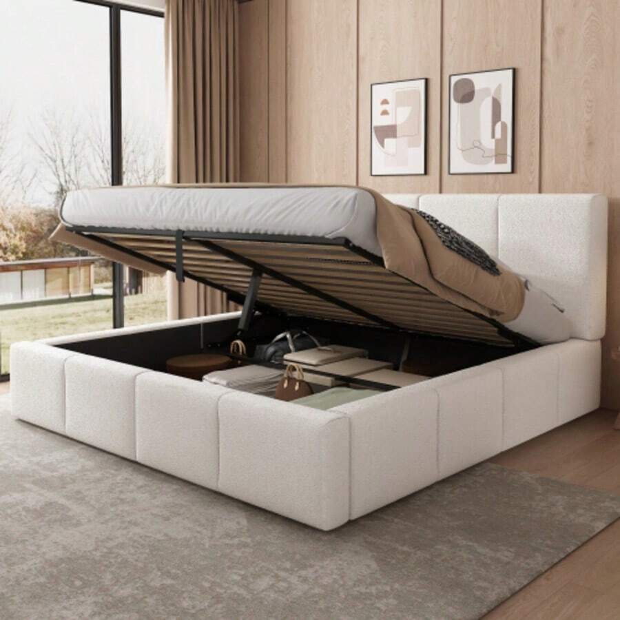 Bed Frames - Beige - View 1