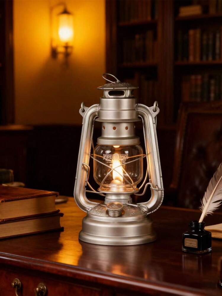 1pc Kerosene Lamp, Suitable For Camping, Outdoor, Emergency, Home Decor, Outdoor Lighting, Portable Kerosene Lamp, Can Be Used As Decorative Item, Great Gift For Birthday, Graduation And More Occasions - Multicolor - View 7