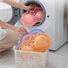 Sac à linge en silicone, sac à laver les soutiens-gorge, sac à linge anti-déformation pour usage domestique, sac à laver la lingerie - Prune - Voir 3