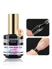 gelpoiish 1/2/3PCS 指甲胶 指甲粘合刷 指甲胶 用于按压式指甲、指甲贴片和假指甲 超强指甲胶 用于指甲贴片 持久丙烯酸指甲凝胶胶 需要 UV/LED 灯。 - 無色 - 查看 14