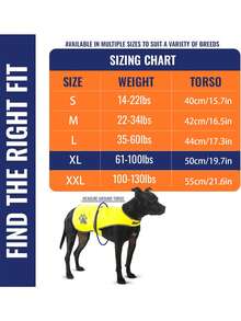 1 قطعة سترة أمان عاكسة للحيوانات الأليفة، تجهيزات وقائية باللون الأصفر الفلورسنتي لزيادة الرؤية الليلية، مناسبة لمشي الكلاب ليلاً لمنع ضياع الحيوانات الأليفة، تناسب مختلف أنواع الكلاب والقطط