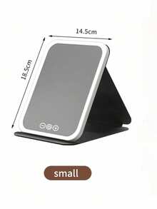 1 gương trang điểm LED (dung lượng pin: 600mAh) - 3 chế độ ánh sáng (Trắng/Tự nhiên/Ấm), gương trang điểm sạc USB, độ sáng điều chỉnh được, thiết kế gập gọn tiện lợi, thích hợp sử dụng tại nhà, khi đi du lịch và trong ký túc xá, món quà Giáng sinh, sinh nhật, Ngày của Mẹ hoàn hảo dành cho phụ nữ, cũng là món quà Giáng sinh, quà tặng cá nhân hóa và vật dụng cần thiết khi đi du lịch. - Nhiều màu - Xem 13