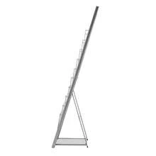 10 Tier Metal Magazine Rack Foldable Literature Stand Magazine Holder For Brochures Display Office Library - Grey - View 9