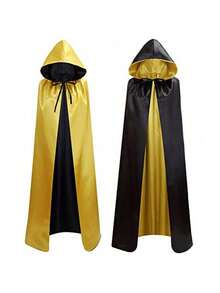 Men's Costume Robes, Cloaks, And Jackets - Đen + Vàng - Xem 11