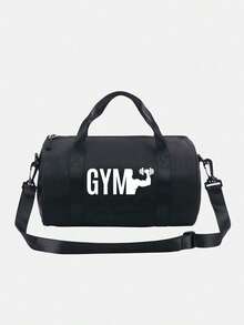 Gym Printed Fitness Travel Bag - With Adjustable Crossbody Strap, Top Handle, And Multiple Zippered Compartments, Water-Resistant Fabric And Breathable Inner Pockets, Compact And Portable For Gym, Dance, Outdoor Sports, Weekend Trips And Commuting - Ideal Gift For Fitness Enthusiasts, Valentine's Day, New Year, And Small Gift Exchange - Multicolor - View 8