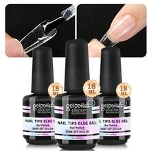 GELPOLISH 1/2/3支装美甲胶水，适用于甲片、假指甲，超强持久丙烯酸指甲胶水，需使用UV/LED灯固化 - 無色 - 查看 10