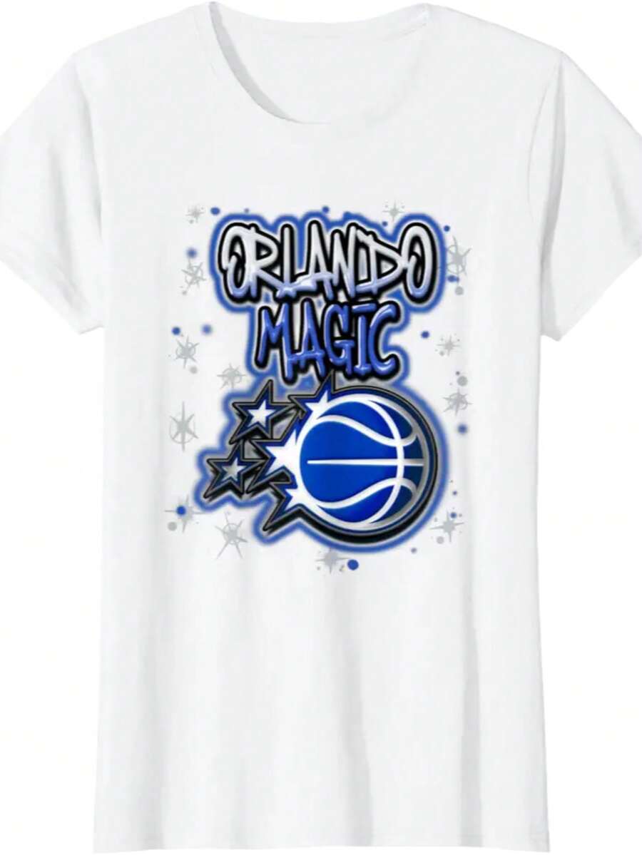 Orlando Magic Airbrush Logo T-Shirt (2) - White - View 1