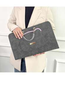 1个便携式高档笔记本电脑保护套，通用型13/14/15/16英寸防刮手提笔记本电脑包，办公学习数码配件，适合职业女性和学生使用