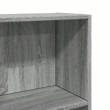 Libreria vidaXL Sonoma grigio 40x24x176 cm in legno composito - Cammello - Visualizzare 7