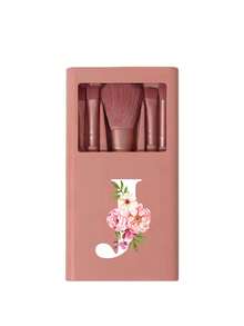 Portable Makeup Brush Set With Mirror, Soft And Fluffy, Pink Floral Letter Pattern, Boxed Makeup Brush Set, Multi-Functional Makeup Brush Set, Makeup Brush Box With Mirror, Mini Multi-Functional Makeup Pen, Foundation Brush, Eyeshadow Brush, Beginner Makeup Tools - Multicolor - View 16