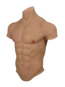 This Newly Upgraded High-Neck Silicone Muscle Suit Features A Floating Inner Lining Design, With Strong Water Absorption, Suitable For Home Wear, Halloween Party Events, And Cosplay. - Multicolor - View 10