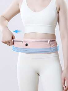 1pc Slim Waist Pack, Waterproof Waist Bag For Sports Outdoor Running, Solid Color Multifunctional Crossbody Chest Bag, Adjustable Strap, Compact Waist Pack Suitable For Sports, Running, Travel, Hiking, Gift For Sisters, Teachers, Birthday, Anniversary, Graduation - Multicolor - View 6