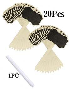 1-30 Pieces Mini Chalkboard Plant Tags, 15 X 6 Cm T-Type Garden Plant Labels With Marker, Wooden Plant Labels Rectangle Tags, Vegetable Plaques For Potted Plants - Multicolor - View 41