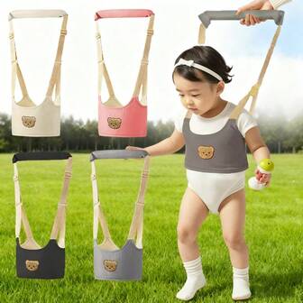 1pc Cartoon Baby Walking Safety Harness Leash, Suitable For 6-36 Months Toddlers - Handheld Baby Walker Harness - Adjustable Infant Walking Learning Assistant, Safety Strap For Standing And Walking, Great Gift For Baby On Christmas, Halloween, Thanksgiving