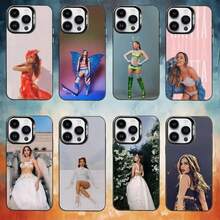 Funda para teléfono Singer A-Anitta para iPhone17,16,15,14,13,12,11 Plus, Pro Max, cubierta negra mate a prueba de golpes - Z4 - Ver 3