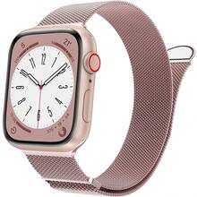 Mesh Loop Compatible With Apple Watch Bands For Women Men 40mm 41mm 38mm 42mm 44mm 45mm 49mm 46mm Series 11 10 9 8 7 6 5 4 Ultra3 SE3 2, Stainless Steel Metal Magnetic Strap For Apple Watch - A - View 10