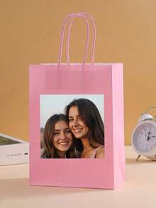 1/5/10pcs Custom Gift Bags With Handles, Reusable Paper Bags, Small/Medium Size, Commercial Use, Retail Product Bags, Birthday Party Gift Bags, Wedding Gift Bags, Party Favor Bags, Minimalist & Stylish, Customizable, Personalized, Anniversary Exclusive - Multicolor - View 5