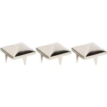 EstiloRemaches MetáLicos Cuadrados Piramidales, Plata, 100 Piezas, 0.4 Cm, Estilo Punk, Para ArtesaníA En Cuero, Ropa, Zapatos Y BolsosVersióN Mejorada - 1 - Ver 8