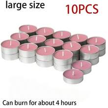 10-100支装大号加厚蜡烛,4小时无烟石蜡蜡烛,浪漫大蜡烛,蜡封加热器,无烟无味,适合生日派对、户外婚礼、室内晚宴氛围 - 多色(4小時) - 查看 14