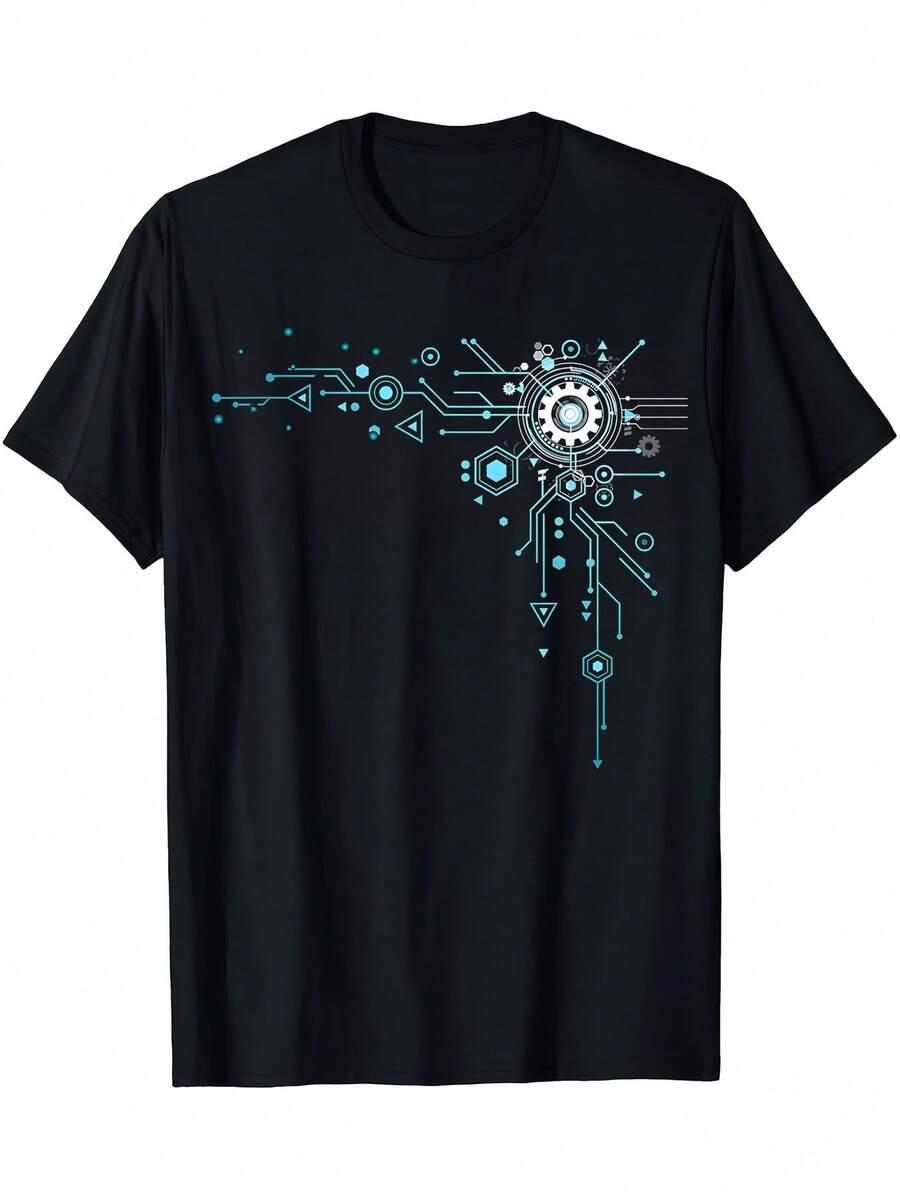 Women-Shirt Tshirt Computer Nerd Engineer Tech Geek Computer Nerd Software-Shirt - Black - View 1