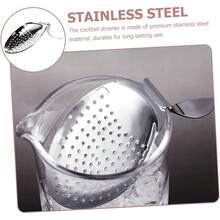 Alipis Colador de Barra de Acero Inoxidable Reutilizable para Cócteles Filtro Lavable para Bebidas Estándar Compatible con Cocteleras y Vasos de - 1 - Ver 5