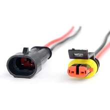 Nilight GA0007 1 2 Pines 16AWG, Cable Impermeable Serie de 1,5 mm Conector Terminal, Paquete de 5 - 2 pines - Ver 10