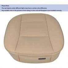 YAccesorios Coche Car Seat Protector PU Leather automovil Funda Asiento Width 20.8 * Deep 21 Inches Beige3D - Beige-3D - Ver 3
