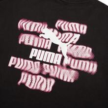 Sudadera unisex Puma, nueva sudadera deportiva de invierno casual con cuello redondo de forro polar y estampado en la espalda, 624941-01 - Negro - Ver 8