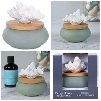 Wicking Ceramic Diffuser, Sea Glass Coral