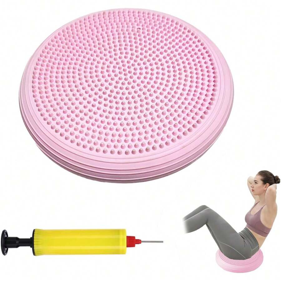 Cojín de Equilibrio de Estabilidad al Aire Inflado,Core Balance Disc Trainer, Disco De Estabilidad Para Estado Físico Y La Estabilidad, - 1 - Ver 1