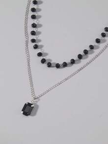 1 Stück Damen Gothic Stern Hohlschnitzerei Punk Stil Mode Anhänger Halskette, für den täglichen Gebrauch