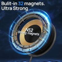 15W Magnetic Wireless Charger, Fast Charging Adapter, USB-C Power Adapter Compatible With IPhone 17/17 Air/17 16 15 Pro/Pro Max/Pro 14/13/12/11 - White - View 3