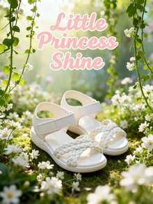 新款儿童凉鞋！白色编织软底凉鞋，儿童运动凉鞋，透气防滑，夏季热销单品！ - 白色 - 查看 2