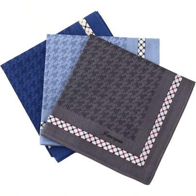[エコライドワールド] ハンカチ ギフト メンズ レディース ハンカチセット 綿 ファッション小物 紳士 3枚