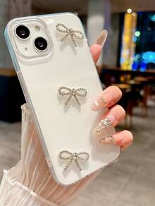 Ốp lưng điện thoại Jelly bóng mượt dễ thương, tương thích với iPhone 17 16 15 14 13 12 Pro Max 11, màu trơn, chống sốc, mặt lưng mềm. - trắng - Xem 3
