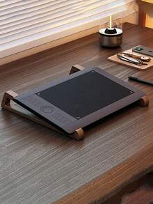 Wooden Laptop Stand - Portable Laptop Platform, Sturdy And Durable, Ideal Office Accessory For Laptop, Books And Office Supplies, With Laptop Cooling Function | Elegant Wooden Design, Suitable For Home, Office And Travel Use, Also An Ideal Gift For Birthday, Valentine's Day, Easter And Ramadan
