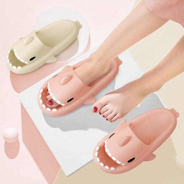 YC-HOGAR Chanclas de Tiburon - Pantuflas de Tiburón Suaves y Cómodas con Suela Gruesa Antideslizante, Ligeras y Duraderas para Hogar, Playa y Más