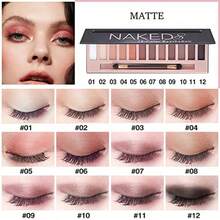 2 Pcs de Sombras de Ojos de 12 Colores Paleta de Nude Matte Smokey Shimmer itter Kit de Paleta de Maquillaje de Belleza Profenal a prueba de agua con pincel de Maquillaje de Doble Punta AB - AMatteBPearlescent - Ver 3
