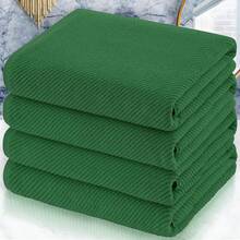 Juego de 4 toallas de mano para baño - Grandes 18x28 |  % algodón |   Gruesas |   Secado rápido |   Suaves, toallas de mano para baño, artículos esenciales para dormitorio universitario, beige - Morado - Ver 18