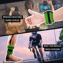 Fuxion Set of Wrist Arm Leg Adjustable Strap - Verde - Ver 5