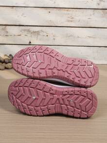 2026新款女士透气针织运动鞋，软底轻便舒适，时尚休闲网面鞋 - 白粉 - 查看 7