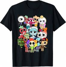 Dandy'S World Gifts For Birthday And Christmas Funny Gifts T-Shirt Casual Men'S Cotton T-Shirt Crew-Neck Top Micro-Stretch Knitted Fabric Regular Fit - 如圖所示 - 查看 1