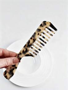 8pcs/4pcs Multi-Color Acetate Wide-Tooth Detangling Hair Brush, 18cm Portable Styling Comb Suitable For Various Occasions, Cute Grooming Tool Gift, Casual ,Hair Styling Kit - Multicolor - View 4