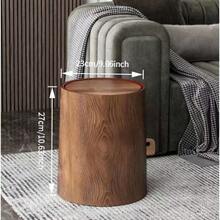 1pc All-In-One Minimalist Wood Grain Trash Can, Slim Space-Saving Design, Removable Odor-Control Lid, Touch-Resistant Surface, Modern & Stylish For Living Room/Bathroom/Bedroom/Office/Dorm, Apartment Storage Essential, Small Trash Can, Waste Basket, Office Decor, Space-Saving Solutions, Home Organization Must-Haves