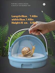 Pet Portable Carrying Bag, Convenient To Carry, Pets Feel At Ease. It Can Be Used For Hamsters, Birds, Reptiles, Etc. Practical Pet Portable Hand-Held Cage, Transparent, Super Practical.