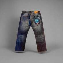 2025 New Free Muse Like Retro Old Washed Jeans Women's Brand Straight Trousers - 01 - Xem 2