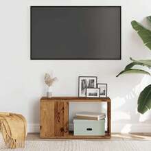 Mobile porta TV vidaXL in legno antico, 60x24x32 cm, legno composito - Cammello - Visualizzare 4