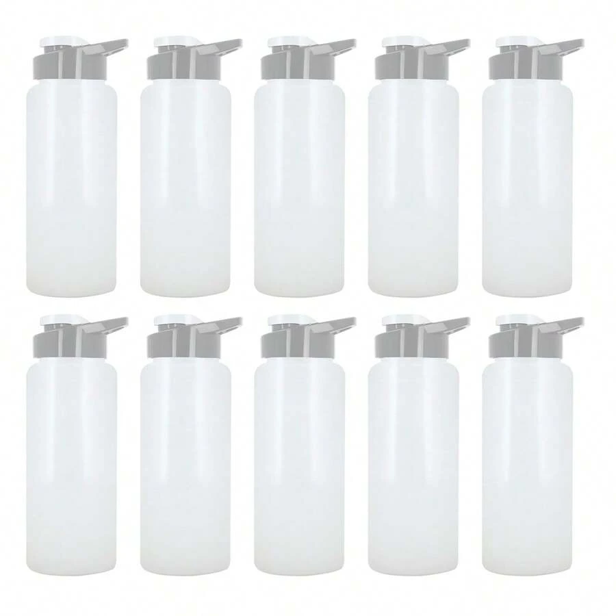PromoClick Sports Bottle - Solid White - View 1